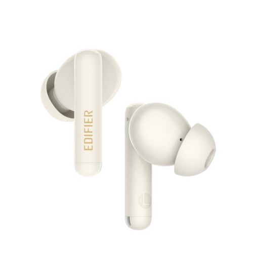 Edifier X5 Pro In-ear Bluetooth Handsfree Ακουστικά με Αντοχή στον Ιδρώτα και Θήκη Φόρτισης Ivory