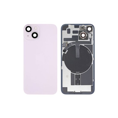 Γνήσιο Πίσω Γυαλί με NFC Flex/Flash & Camera lens για iPhone 14 – Purple Pulled
