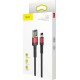 Baseus Cafule Special Edition Braided USB-A to Lightning Cable Κόκκινο 1m