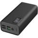 Platinet Power Bank 30000mAh 22.5W με 4 Θύρες USB-A και Θύρα USB-C Power Delivery / Quick Charge 3.0 Μαύρο