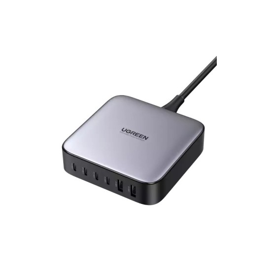 Ugreen Βάση Φόρτισης GaN με 2 Θύρες USB-A και 4 Θύρες USB-C 200W Power Delivery / Quick Charge 2.0 σε Μαύρο χρώμα