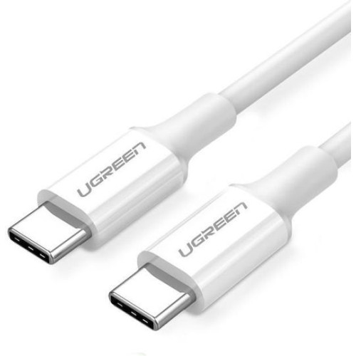 Ugreen USB 2.0 Cable USB-C male - USB-C 60W PD Λευκό 2m