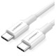 Ugreen USB 2.0 Cable USB-C male - USB-C 60W PD Λευκό 2m