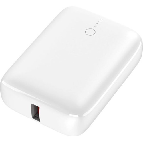 Platinet Power Bank 10000mAh 20W με Θύρα USB-A και Θύρα USB-C Power Delivery Λευκό