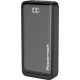Powertech Power Bank 20000mAh 22.5W με 2 Θύρες USB-A και Θύρα USB-C Power Delivery / Quick Charge 3.0 Μαύρο