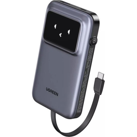 Ugreen Power Bank 10000mAh 30W με Θύρα USB-A και Θύρα USB-C Power Delivery Γκρι