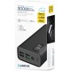 Platinet Power Bank 30000mAh 22.5W με 4 Θύρες USB-A και Θύρα USB-C Power Delivery / Quick Charge 3.0 Μαύρο