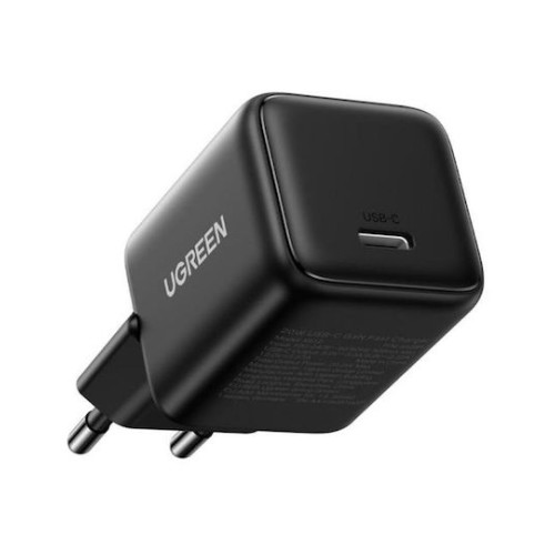 Ugreen Φορτιστής Χωρίς Καλώδιο GaN με Θύρα USB-C 20W Power Delivery Μαύρος