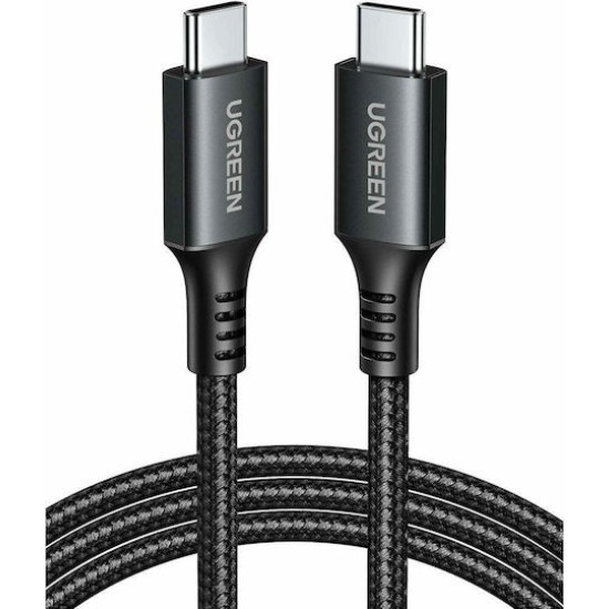 Ugreen USB 2.0 Cable USB-C male - USB-C 60W PD Μαύρο 1m 