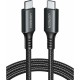 Ugreen USB 2.0 Cable USB-C male - USB-C 60W PD Μαύρο 1m 