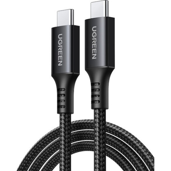 Ugreen USB 2.0 Cable USB-C male - USB-C 60W PD Μαύρο 1m 