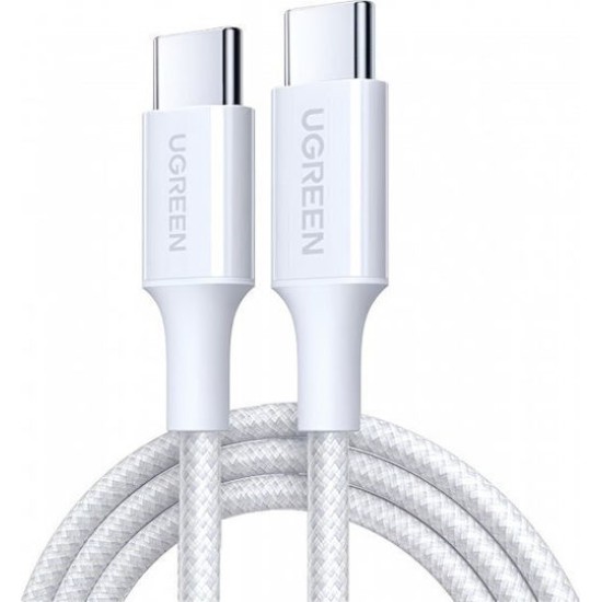 Ugreen USB 2.0 Cable USB-C male - USB-C 60W Λευκό 2m