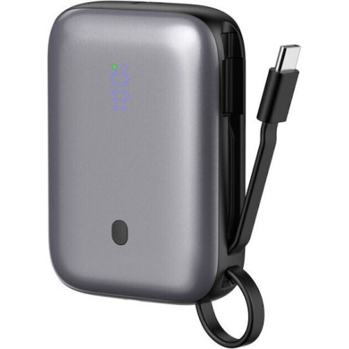 Platinet Power Bank 10000mAh 20W με Θύρα USB-A και 2 Θύρες USB-C Μαύρο