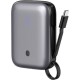 Platinet Power Bank 10000mAh 20W με Θύρα USB-A και 2 Θύρες USB-C Μαύρο
