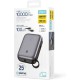 Platinet Power Bank 10000mAh 20W με Θύρα USB-A και 2 Θύρες USB-C Μαύρο