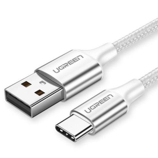 Καλώδιο φόρτισης UGREEN TYPE-C Silver 2m 3A