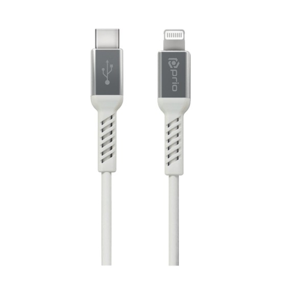 Prio Charge & Sync USB C to Lightning Cable MFi certified 1.2m white