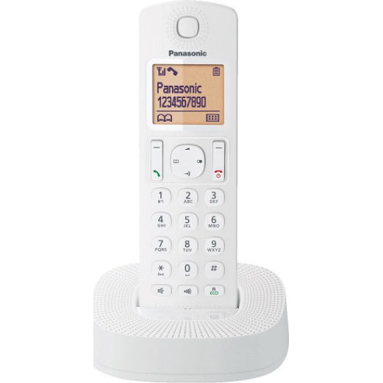 Panasonic KX-TGC310 Ασύρματο Τηλέφωνο με Ελληνικό Μενού Λευκό