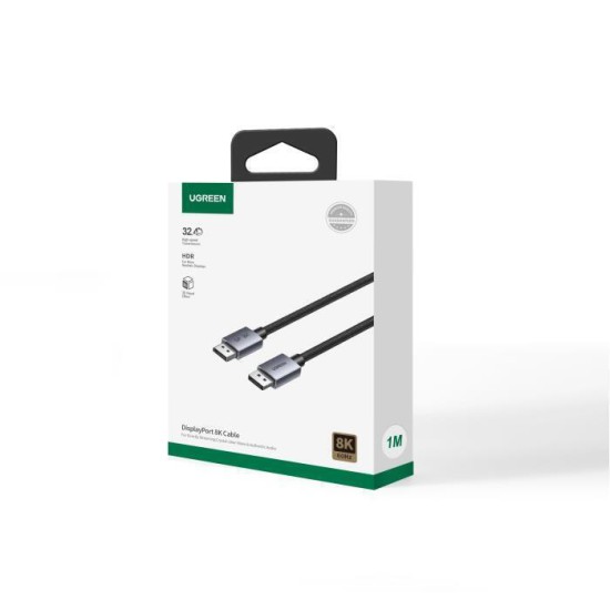 Ugreen Cable DisplayPort male - DisplayPort male 2m Μαύρο
