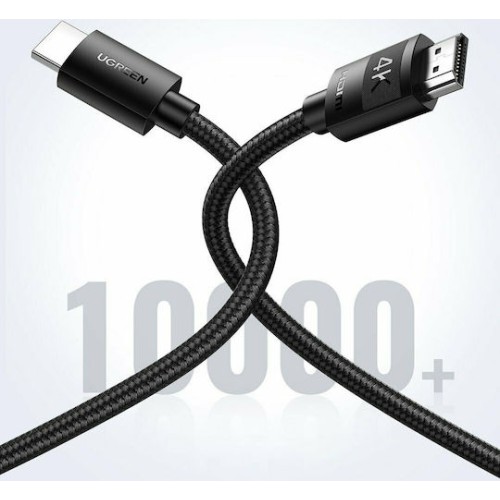 Ugreen Καλώδιο 4Κ HDMI male - HDMI male 3m Μαύρο