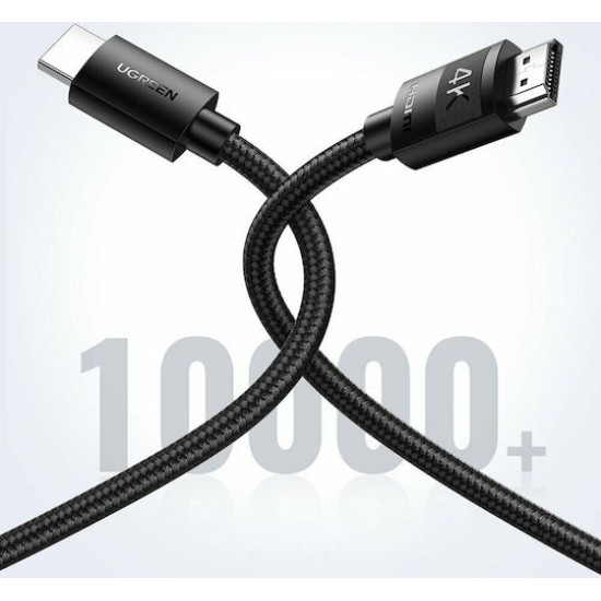 Ugreen Καλώδιο 4Κ HDMI male - HDMI male 3m Μαύρο