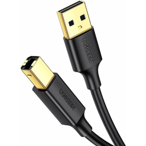 Ugreen Καλώδιο σύνδεσης εκτυπωτή USB-A male - USB-B male Μαύρο 1m (20846)