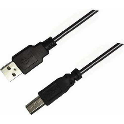 Aculine Καλώδιο σύνδεσης εκτυπωτή USB-A male - USB-B male 1.8m (USB-004)