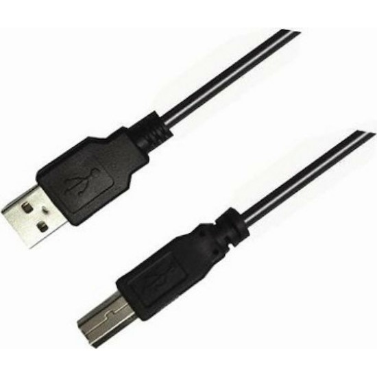 Aculine Καλώδιο σύνδεσης εκτυπωτή USB-A male - USB-B male 1.8m (USB-004)