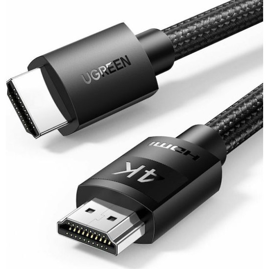 Ugreen Καλώδιο 4Κ HDMI male - HDMI male 3m Μαύρο