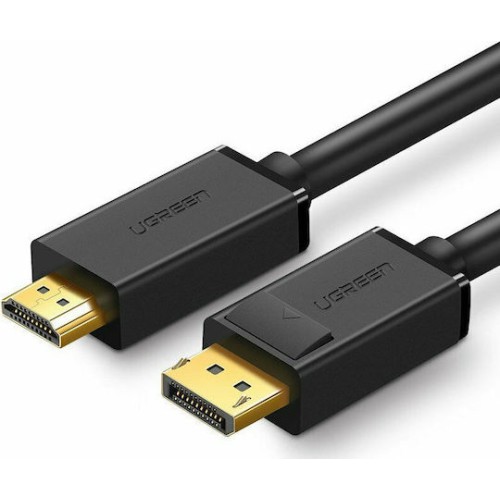 Ugreen Cable DisplayPort male - HDMI male 5m Μαύρο (10204)