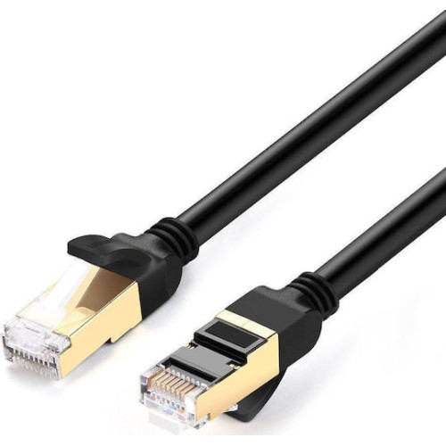 Ugreen F/FTP Cat.7 Καλώδιο Δικτύου Ethernet 3m Μαύρο