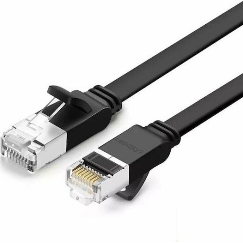 Ugreen Flat U/UTP Cat.6 Καλώδιο Δικτύου Ethernet 5m Μαύρο
