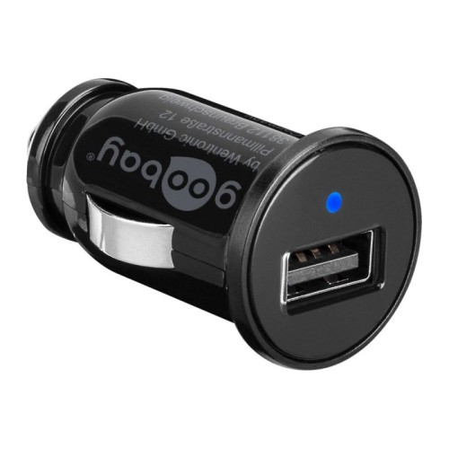 Τροφοδοτικό αυτοκινήτου goobay 12V σε 1x USB 1A μαύρο