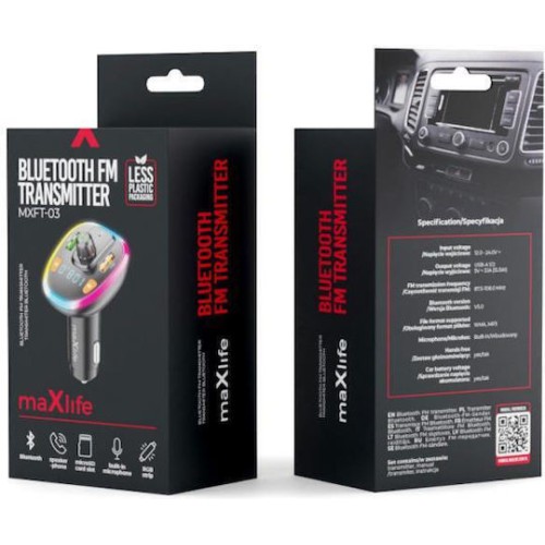 FM Transmitter Αυτοκινήτου με Bluetooth