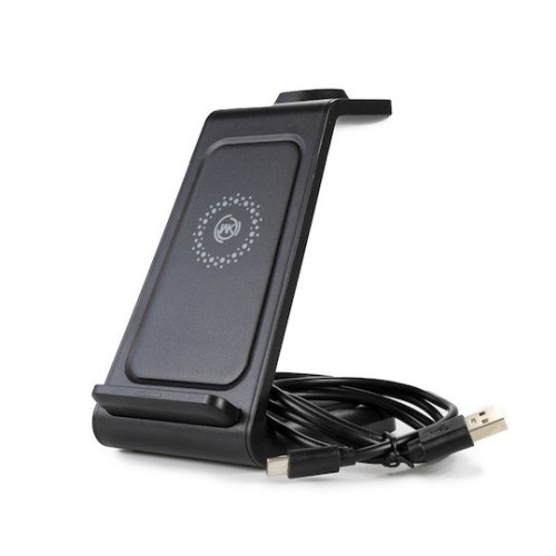 WK Ασύρματος Φορτιστής (Qi Pad) 15W Μαύρος (WP-U168)