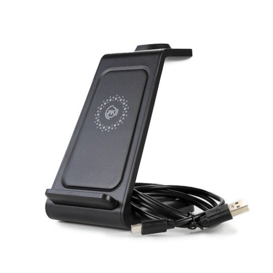 WK Ασύρματος Φορτιστής (Qi Pad) 15W Μαύρος (WP-U168)