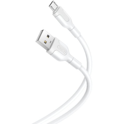 XO NB212 Regular USB 2.0 to micro USB Cable Λευκό 1m