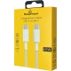 Powertech Braided USB 2.0 Cable USB-C male - USB-C 65W Λευκό 1m