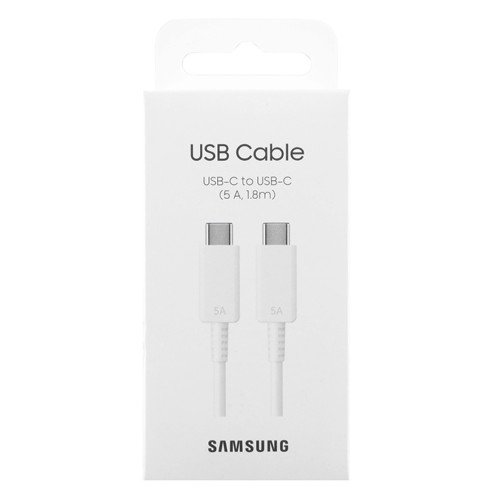 Samsung USB 2.0 Cable USB-C male - USB-C 100W Λευκό 1.8m