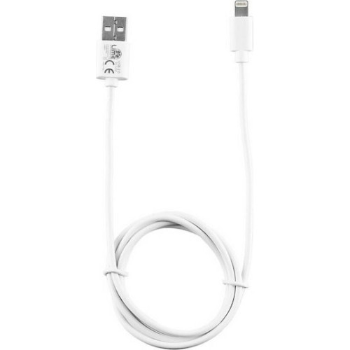 Lime Regular USB to Lightning Cable Λευκό 1m (LUL01)
