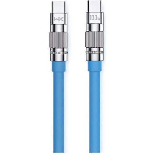 WK WDC-188 USB 2.0 Cable USB-C male - USB-C 100W Μπλε 1m 