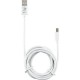 Lime Regular USB 2.0 to micro USB Long Cable Λευκό 2m (LUM02)