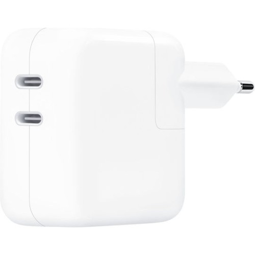 Apple Φορτιστής Χωρίς Καλώδιο με 2 Θύρες USB-C 35W Λευκός