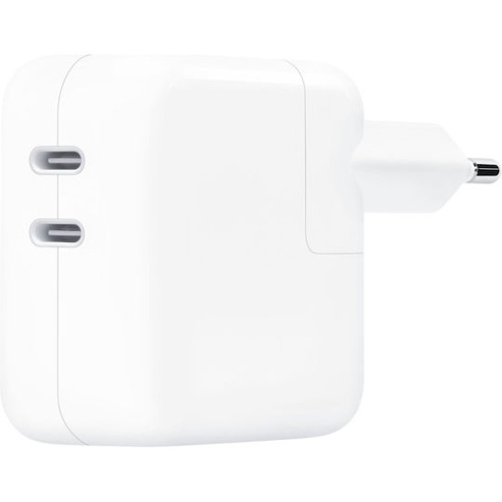 Apple Φορτιστής Χωρίς Καλώδιο με 2 Θύρες USB-C 35W Λευκός
