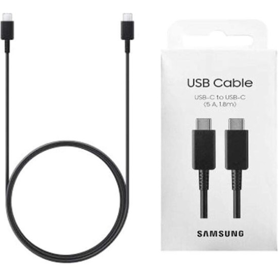 Samsung USB 2.0 Cable USB-C male - USB-C 100W Μαύρο 1.8m
