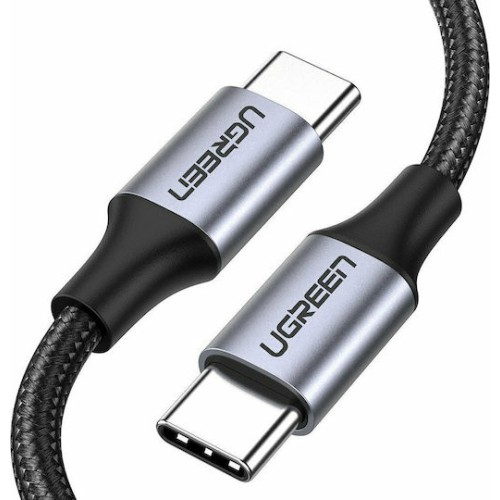 Ugreen US261 Braided USB 2.0 Cable USB-C male - USB-C 60W Μαύρο 2m