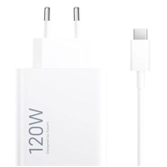 Xiaomi Φορτιστής με Θύρα USB-A και Καλώδιο USB-C 120W Λευκός