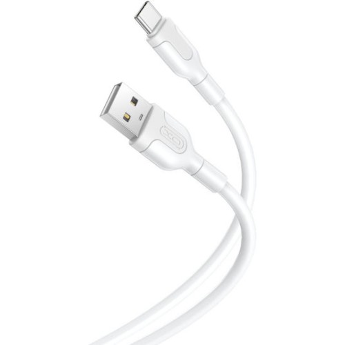 XO NB230 USB 2.0 Cable USB-C male - USB-A Λευκό 1m