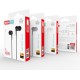 XO Ep37 In-ear Handsfree Ακουστικά με Βύσμα 3.5mm Λευκό