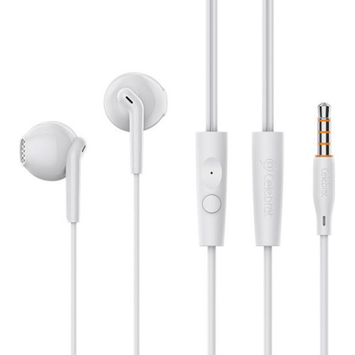 Celebrat G34-WH In-ear Handsfree Ακουστικά με Βύσμα 3.5mm Λευκό